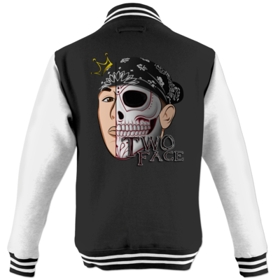 Motiv: College Jacke - Logo weißer - bestimme auf Wunsch Details wie Produkt, Grösse, Farbe und Position selbst ! Motiv: College Jacke - Logo weißer