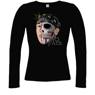 Motiv: Longsleeve Damen Organic - Logo weißer - bestimme auf Wunsch Details wie Produkt, Grösse, Farbe und Position selbst ! Motiv: Longsleeve Damen Organic - Logo weißer