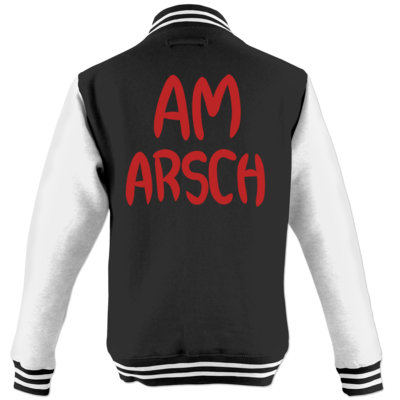 Motiv: College Jacke - Am Arsch - bestimme auf Wunsch Details wie Produkt, Grösse, Farbe und Position selbst ! Motiv: College Jacke - Am Arsch