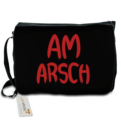 Motiv: Schultertasche - Am Arsch - bestimme auf Wunsch Details wie Produkt, Grösse, Farbe und Position selbst ! Motiv: Schultertasche - Am Arsch