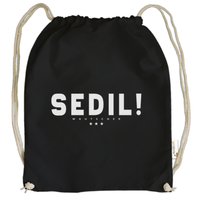Motiv: Cotton Gymsac - Sedil! - bestimme auf Wunsch Details wie Produkt, Grösse, Farbe und Position selbst ! Motiv: Cotton Gymsac - Sedil!