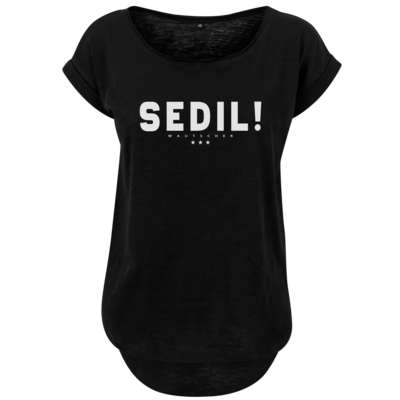 Motiv: Ladies Long Slub Tee - Sedil! - bestimme auf Wunsch Details wie Produkt, Grösse, Farbe und Position selbst ! Motiv: Ladies Long Slub Tee - Sedil!