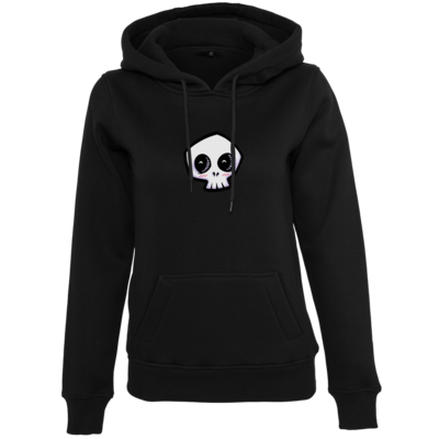 Motiv: Womens Heavy Hoody - scrumpy - happy skull - bestimme auf Wunsch Details wie Produkt, Grösse, Farbe und Position selbst ! Motiv: Womens Heavy Hoody - scrumpy - happy skull