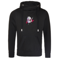 Motiv: Cross Neck Hoodie - supermilich - the hero of milk - bestimme auf Wunsch Details wie Produkt, Grösse, Farbe und Position selbst ! Motiv: Cross Neck Hoodie - supermilich - the hero of milk