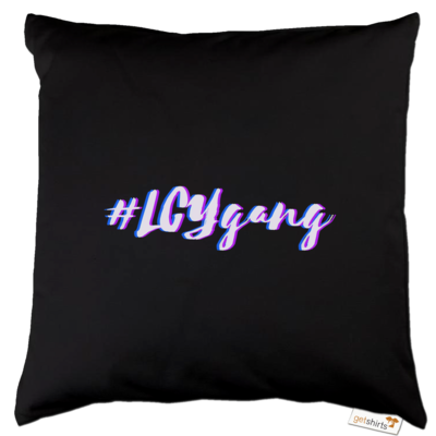 Motiv: Kissen Baumwolle - #LCYgang - bestimme auf Wunsch Details wie Produkt, Grösse, Farbe und Position selbst ! Motiv: Kissen Baumwolle - #LCYgang