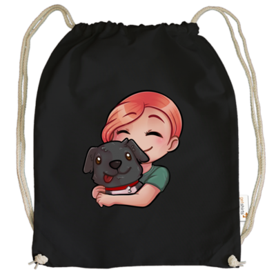 Motiv: Cotton Gymsac - NoxiKiraHUG - bestimme auf Wunsch Details wie Produkt, Grösse, Farbe und Position selbst ! Motiv: Cotton Gymsac - NoxiKiraHUG