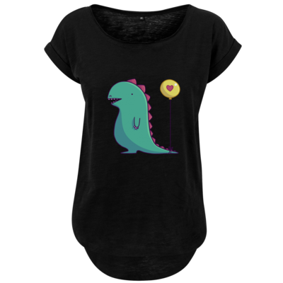 Motiv: Ladies Long Slub Tee - dino - love - bestimme auf Wunsch Details wie Produkt, Grösse, Farbe und Position selbst ! Motiv: Ladies Long Slub Tee - dino - love