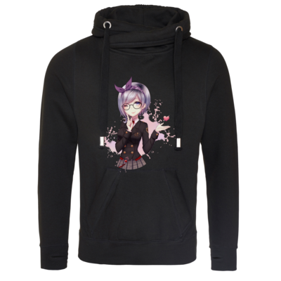 Motiv: Cross Neck Hoodie - Cute - bestimme auf Wunsch Details wie Produkt, Grösse, Farbe und Position selbst ! Motiv: Cross Neck Hoodie - Cute
