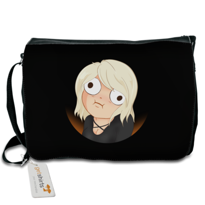 Motiv: Schultertasche - Derp - bestimme auf Wunsch Details wie Produkt, Grösse, Farbe und Position selbst ! Motiv: Schultertasche - Derp