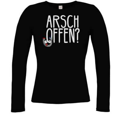 Motiv: Longsleeve Damen Organic - AO? - bestimme auf Wunsch Details wie Produkt, Grösse, Farbe und Position selbst ! Motiv: Longsleeve Damen Organic - AO?
