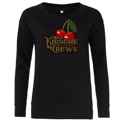 Motiv: Girlie Crew Sweatshirt - Kirsche und Crews - bestimme auf Wunsch Details wie Produkt, Grösse, Farbe und Position selbst ! Motiv: Girlie Crew Sweatshirt - Kirsche und Crews