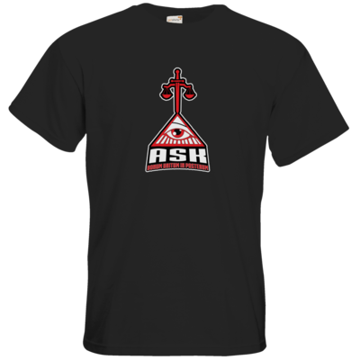 Motiv: T-Shirt Premium FAIR WEAR - ASK Wappen - bestimme auf Wunsch Details wie Produkt, Grösse, Farbe und Position selbst ! Motiv: T-Shirt Premium FAIR WEAR - ASK Wappen