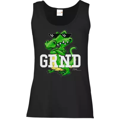 Motiv: Tank Top Damen Classic - Kalle Kroko - bestimme auf Wunsch Details wie Produkt, Grösse, Farbe und Position selbst ! Motiv: Tank Top Damen Classic - Kalle Kroko