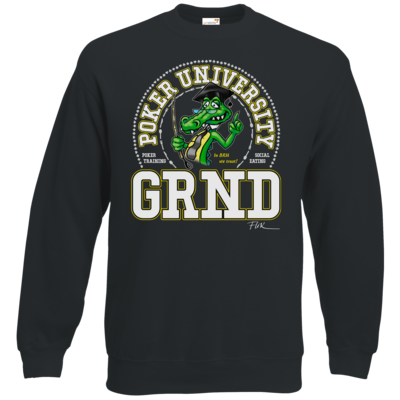 Motiv: Sweatshirt Classic - Kroko University - bestimme auf Wunsch Details wie Produkt, Grösse, Farbe und Position selbst ! Motiv: Sweatshirt Classic - Kroko University