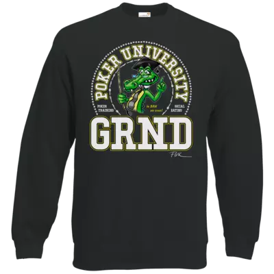 Motiv: Sweatshirt Classic - Kroko University - bestimme auf Wunsch Details wie Produkt, Grösse, Farbe und Position selbst ! Motiv: Sweatshirt Classic - Kroko University