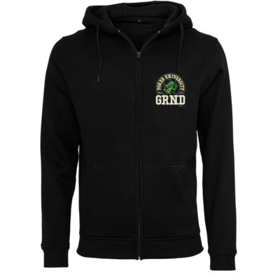 Motiv: Heavy Zip-Hoodie - Kroko University - bestimme auf Wunsch Details wie Produkt, Grösse, Farbe und Position selbst ! Motiv: Heavy Zip-Hoodie - Kroko University