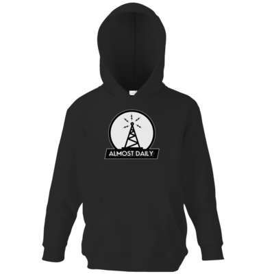 Motiv: Kids Hooded Sweat - Almost Daily - Funk - bestimme auf Wunsch Details wie Produkt, Grösse, Farbe und Position selbst ! Motiv: Kids Hooded Sweat - Almost Daily - Funk