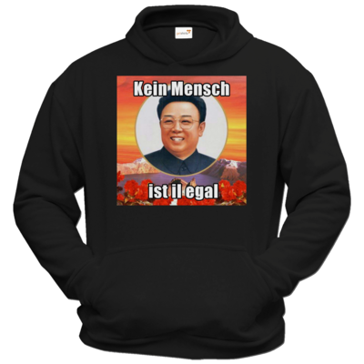 Motiv: Hoodie Classic - Kein Mensch ist il egal 