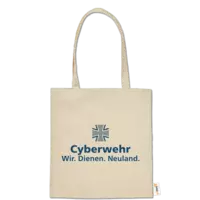 Motiv: Baumwolltasche - Cyberwehr - Wir. Dienen. Neuland. - bestimme auf Wunsch Details wie Produkt, Grösse, Farbe und Position selbst ! Motiv: Baumwolltasche - Cyberwehr - Wir. Dienen. Neuland.