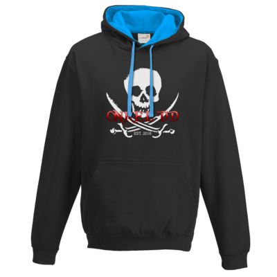 Motiv: Two-Tone Hoodie - Pirat - bestimme auf Wunsch Details wie Produkt, Grösse, Farbe und Position selbst ! Motiv: Two-Tone Hoodie - Pirat