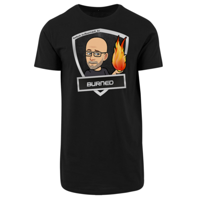 Motiv: Shaped Long Tee - BurnedLogo - bestimme auf Wunsch Details wie Produkt, Grösse, Farbe und Position selbst ! Motiv: Shaped Long Tee - BurnedLogo
