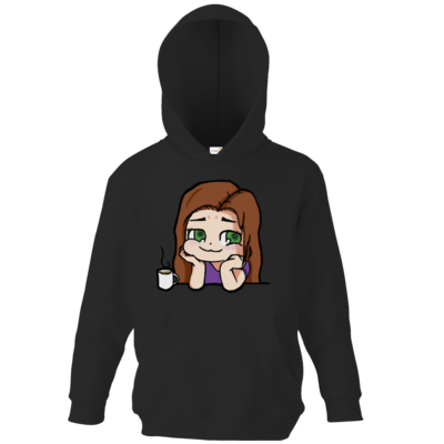 Motiv: Kids Hooded Sweat - KaffeeCathy - bestimme auf Wunsch Details wie Produkt, Grösse, Farbe und Position selbst ! Motiv: Kids Hooded Sweat - KaffeeCathy
