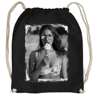 Motiv: Cotton Gymsac - Icedamaged - bestimme auf Wunsch Details wie Produkt, Grösse, Farbe und Position selbst ! Motiv: Cotton Gymsac - Icedamaged