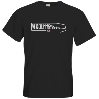 Motiv: T-Shirt Premium FAIR WEAR - Verschlimmbessert - bestimme auf Wunsch Details wie Produkt, Grösse, Farbe und Position selbst ! Motiv: T-Shirt Premium FAIR WEAR - Verschlimmbessert