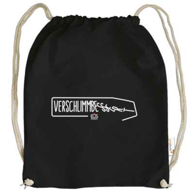Motiv: Cotton Gymsac - Verschlimmbessert - bestimme auf Wunsch Details wie Produkt, Grösse, Farbe und Position selbst ! Motiv: Cotton Gymsac - Verschlimmbessert