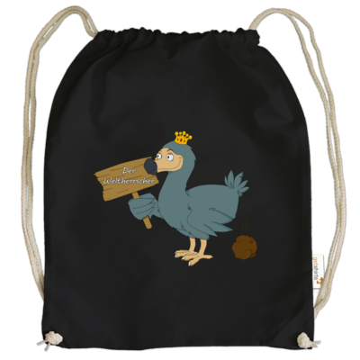 Motiv: Cotton Gymsac - Motiv Weltherrscher - bestimme auf Wunsch Details wie Produkt, Grösse, Farbe und Position selbst ! Motiv: Cotton Gymsac - Motiv Weltherrscher