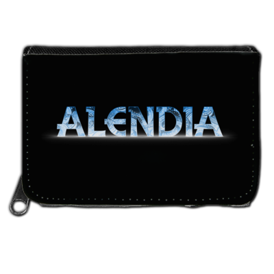 Motiv: Geldboerse - Alendia Logo Blau - bestimme auf Wunsch Details wie Produkt, Grösse, Farbe und Position selbst ! Motiv: Geldboerse - Alendia Logo Blau