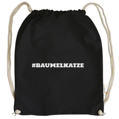 Motiv: Cotton Gymsac - Hash Baumelkatze - bestimme auf Wunsch Details wie Produkt, Grösse, Farbe und Position selbst ! Motiv: Cotton Gymsac - Hash Baumelkatze