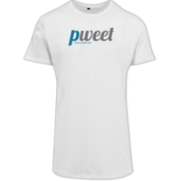 Motiv: Shaped Long Tee - Pweet Logo 1 - bestimme auf Wunsch Details wie Produkt, Grösse, Farbe und Position selbst ! Motiv: Shaped Long Tee - Pweet Logo 1