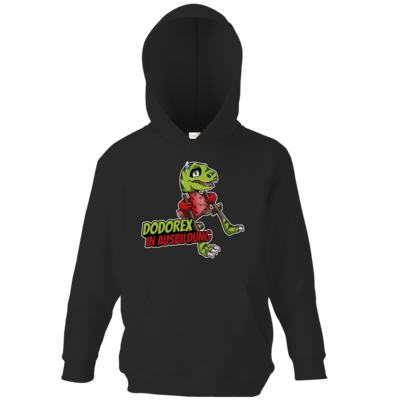 Motiv: Kids Hooded Sweat - Dodo-Rex in Ausbildung - bestimme auf Wunsch Details wie Produkt, Grösse, Farbe und Position selbst ! Motiv: Kids Hooded Sweat - Dodo-Rex in Ausbildung