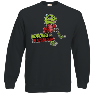 Motiv: Sweatshirt Classic - Dodo-Rex in Ausbildung - bestimme auf Wunsch Details wie Produkt, Grösse, Farbe und Position selbst ! Motiv: Sweatshirt Classic - Dodo-Rex in Ausbildung