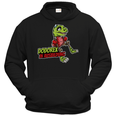 Motiv: Hoodie Classic - Dodo-Rex in Ausbildung - bestimme auf Wunsch Details wie Produkt, Grösse, Farbe und Position selbst ! Motiv: Hoodie Classic - Dodo-Rex in Ausbildung