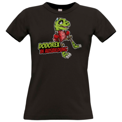 Motiv: T-Shirt Damen Premium FAIR WEAR - Dodo-Rex in Ausbildung - bestimme auf Wunsch Details wie Produkt, Grösse, Farbe und Position selbst ! Motiv: T-Shirt Damen Premium FAIR WEAR - Dodo-Rex in Ausbildung