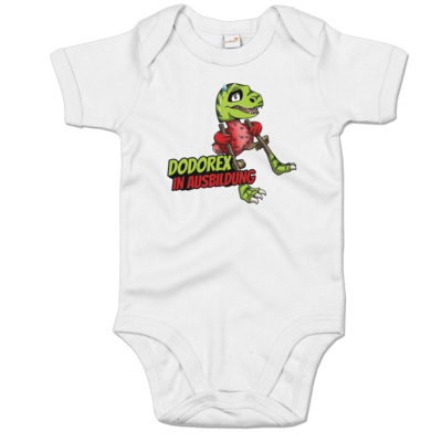 Motiv: Baby Body Organic - Dodo-Rex in Ausbildung - bestimme auf Wunsch Details wie Produkt, Grösse, Farbe und Position selbst ! Motiv: Baby Body Organic - Dodo-Rex in Ausbildung
