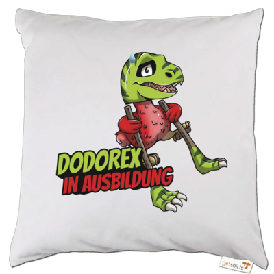 Motiv: Kissen - Dodo-Rex in Ausbildung - bestimme auf Wunsch Details wie Produkt, Grösse, Farbe und Position selbst ! Motiv: Kissen - Dodo-Rex in Ausbildung