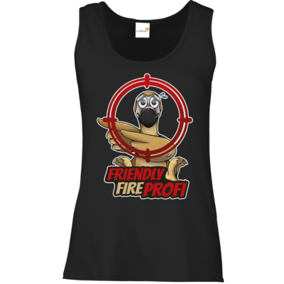Motiv: Tank Top Damen Classic - Friendly Fire Profi - bestimme auf Wunsch Details wie Produkt, Grösse, Farbe und Position selbst ! Motiv: Tank Top Damen Classic - Friendly Fire Profi