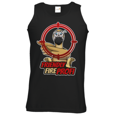 Motiv: Athletic Vest - Friendly Fire Profi - bestimme auf Wunsch Details wie Produkt, Grösse, Farbe und Position selbst ! Motiv: Athletic Vest - Friendly Fire Profi