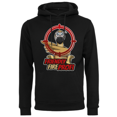 Motiv: Heavy Hoodie - Friendly Fire Profi - bestimme auf Wunsch Details wie Produkt, Grösse, Farbe und Position selbst ! Motiv: Heavy Hoodie - Friendly Fire Profi