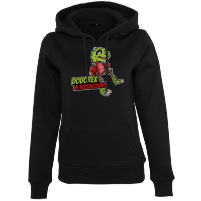 Motiv: Womens Heavy Hoody - Dodo-Rex in Ausbildung - bestimme auf Wunsch Details wie Produkt, Grösse, Farbe und Position selbst ! Motiv: Womens Heavy Hoody - Dodo-Rex in Ausbildung