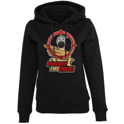 Motiv: Womens Heavy Hoody - Friendly Fire Profi - bestimme auf Wunsch Details wie Produkt, Grösse, Farbe und Position selbst ! Motiv: Womens Heavy Hoody - Friendly Fire Profi