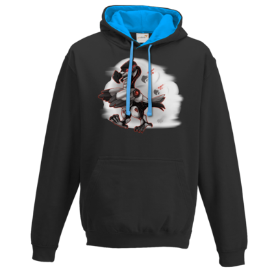 Motiv: Two-Tone Hoodie - Dodo-Bots - bestimme auf Wunsch Details wie Produkt, Grösse, Farbe und Position selbst ! Motiv: Two-Tone Hoodie - Dodo-Bots