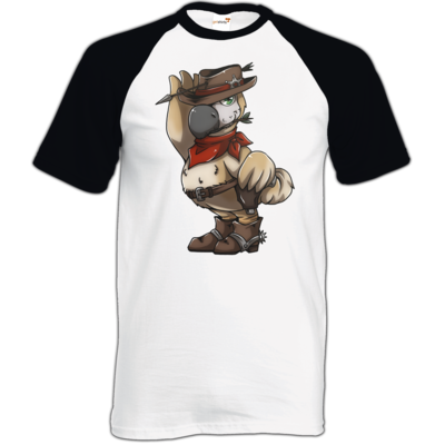 Motiv: TShirt Baseball - Wild West Dodo - bestimme auf Wunsch Details wie Produkt, Grösse, Farbe und Position selbst ! Motiv: TShirt Baseball - Wild West Dodo