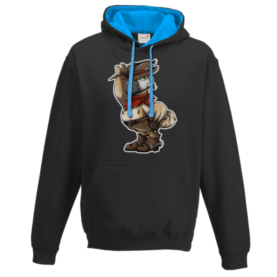 Motiv: Two-Tone Hoodie - Wild West Dodo - bestimme auf Wunsch Details wie Produkt, Grösse, Farbe und Position selbst ! Motiv: Two-Tone Hoodie - Wild West Dodo