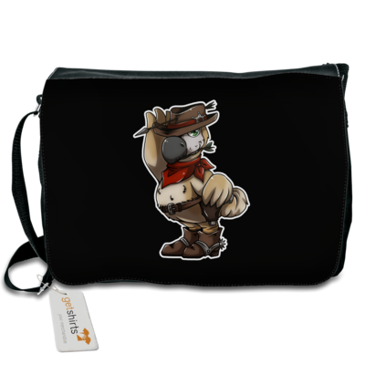 Motiv: Schultertasche - Wild West Dodo - bestimme auf Wunsch Details wie Produkt, Grösse, Farbe und Position selbst ! Motiv: Schultertasche - Wild West Dodo
