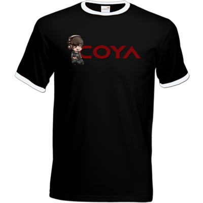Motiv: T-Shirt Ringer - Coya-Logo - bestimme auf Wunsch Details wie Produkt, Grösse, Farbe und Position selbst ! Motiv: T-Shirt Ringer - Coya-Logo