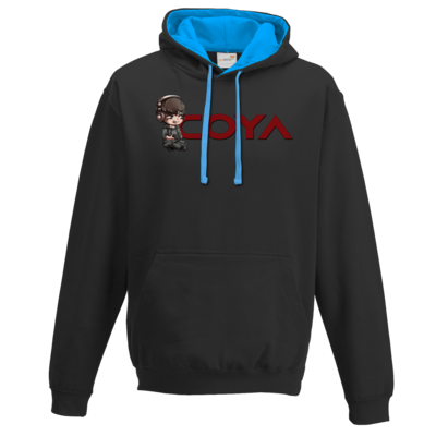 Motiv: Two-Tone Hoodie - Coya-Logo - bestimme auf Wunsch Details wie Produkt, Grösse, Farbe und Position selbst ! Motiv: Two-Tone Hoodie - Coya-Logo